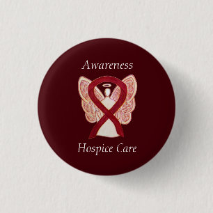 Hospice Care Angel Awareness Ribbon Stift Knapp