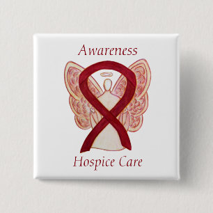 Hospice Care Angel Awareness Ribbon Stift Knapp