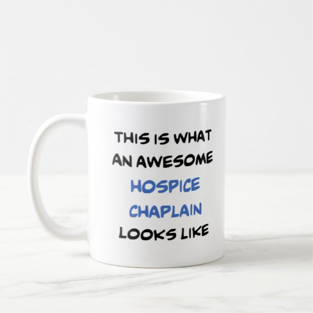 Hospice chaplain, fantastisk kaffemugg (Vänster)