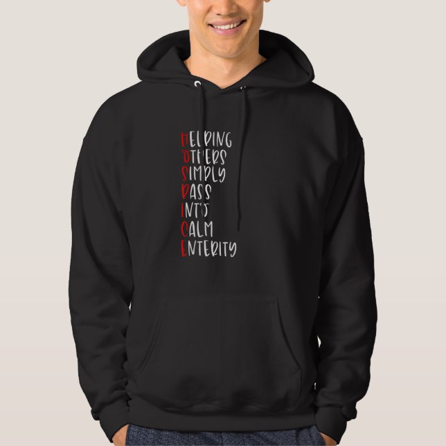 Hospice Nurse Appreciation Hospice Squad Life Hoodie (Framsida)