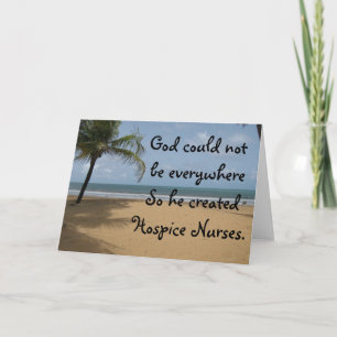 Hospice Nurse Christian Greeting Card Kort