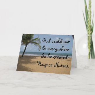 Hospice Nurse Christian Greeting Card Kort