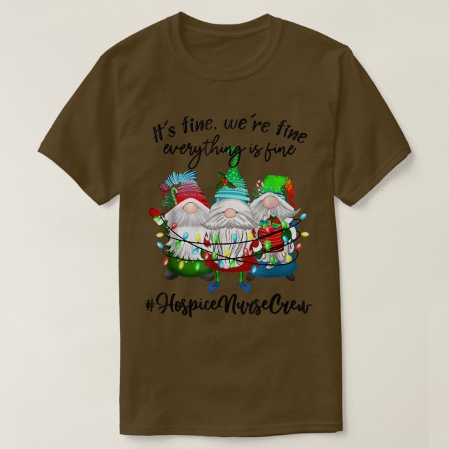 Hospice Nurse Crew sin Bra Hospice Nurse Christma T Shirt (Design framsida)