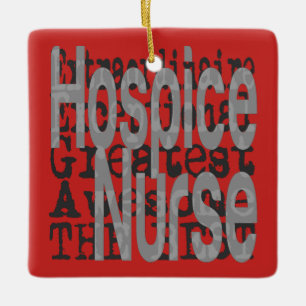 Hospice Nurse Extraordinaire Julgransprydnad Keramik