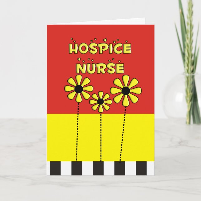 Hospice Nurse Gifts Tack Kort (Framsida)