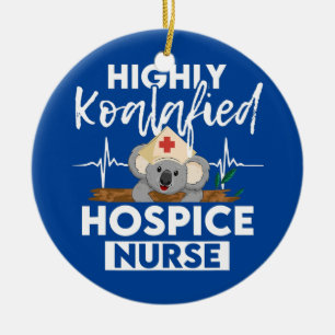 Hospice Nurse Koalified Nursing RN Julgransprydnad Keramik