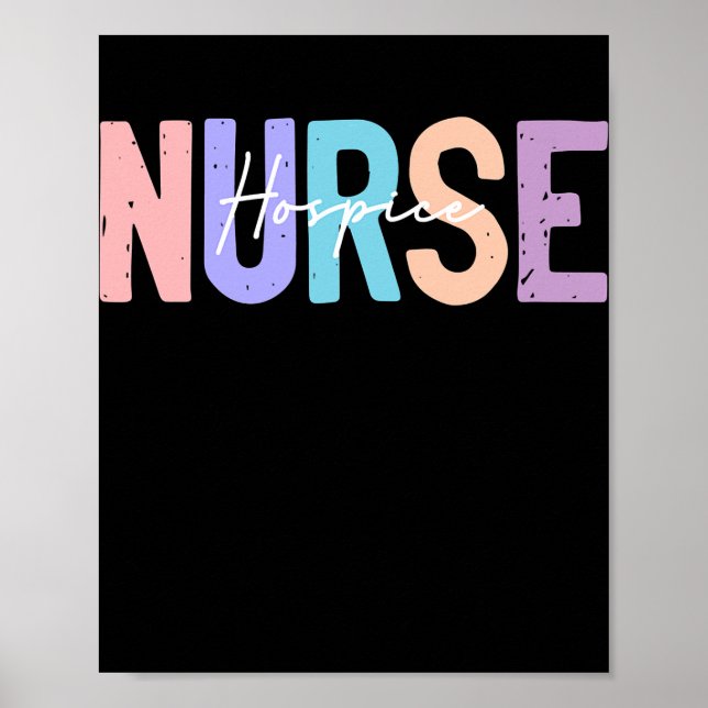 Hospice Nurse Registered Nurse RN Akut Room Poster (Framsidan)