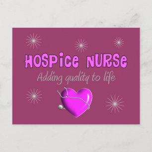 Hospice Nurse T-shirts och presenter Vykort