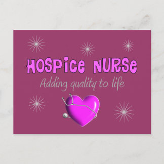 Hospice Nurse T-shirts och presenter Vykort