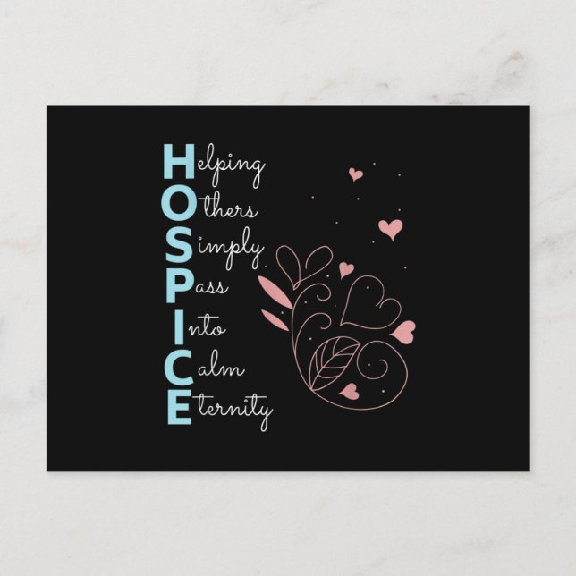 Hospice Nurse Vykort (Framsida)