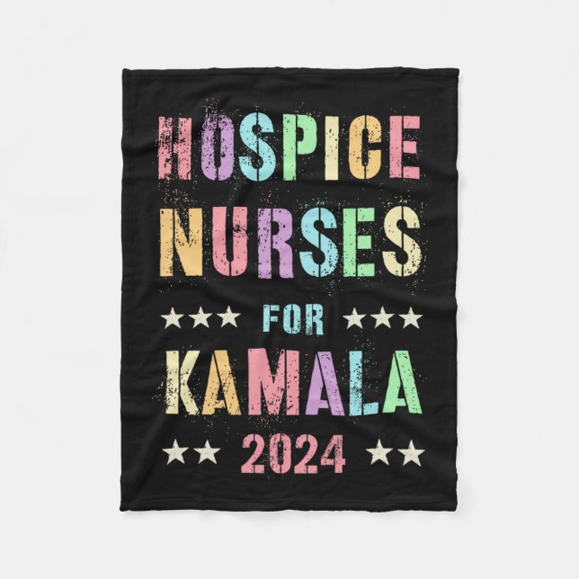 Hospice Nurses till Kamala Harris 2024 Fleecefilt (Framsidan)