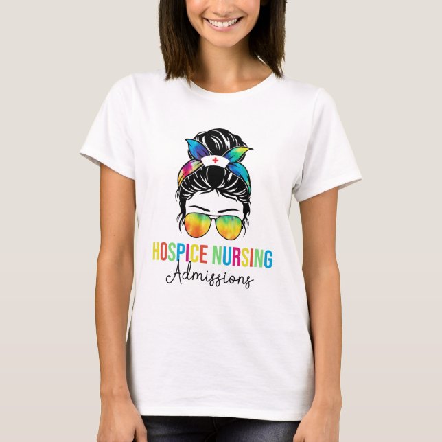 Hospice Nursing Admissions T Shirt (Framsida)