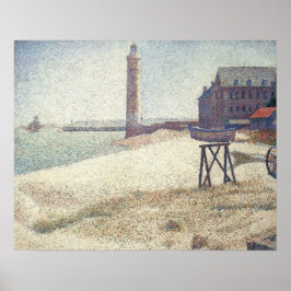 Hospice och fyr, Honfleur av Georges Seurat Poster