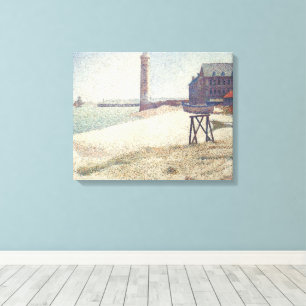 Hospice och Lighthouse, Honfleur av Georges Seurat Canvastryck
