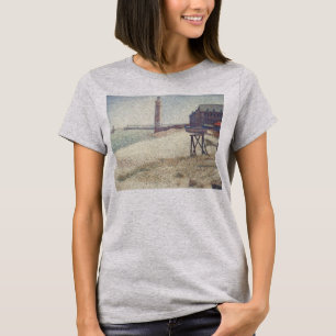 Hospice och Lighthouse, Honfleur av Georges Seurat Tee