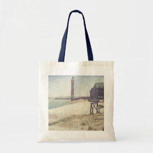 Hospice och Lighthouse, Honfleur av Georges Seurat Tygkasse