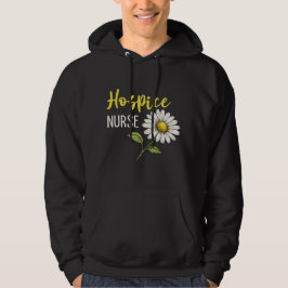 Hospice Sjuksköterska Blommig Design Hoodie
