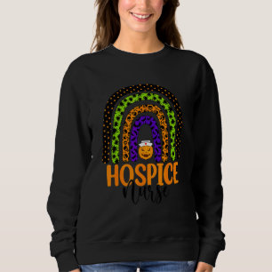 Hospice-sjuksköterska Halloween-regnbågsdräkt Hosp T Shirt