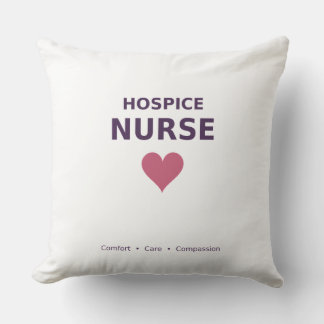 Hospice-sjuksköterska — Tröst • Vård • Medkänsla Kudde