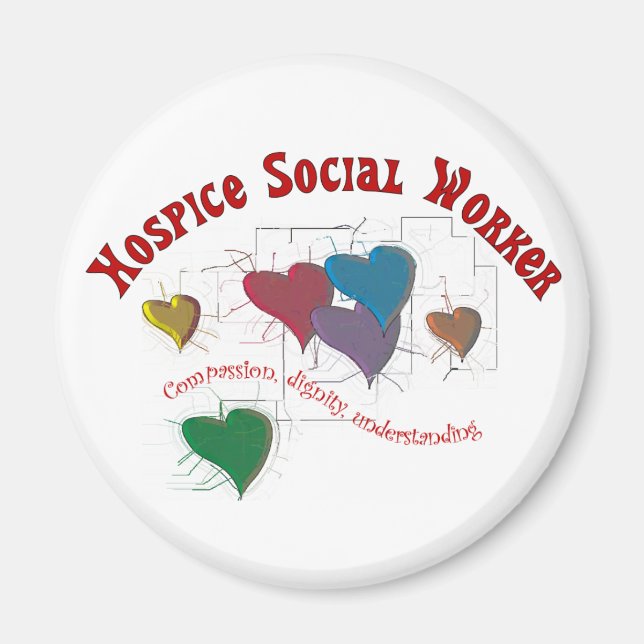 Hospice Social Worker Gifts Magnet (Framsidan)