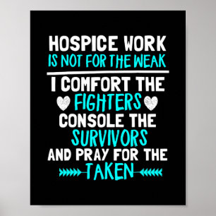 Hospice Work Cute Hospice Doktor Nurse Gift Poster