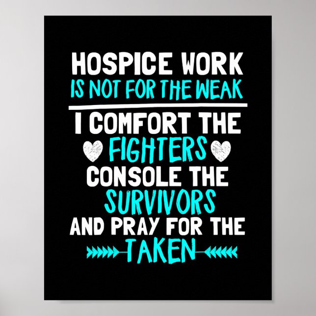 Hospice Work Cute Hospice Doktor Nurse Gift Poster (Framsidan)