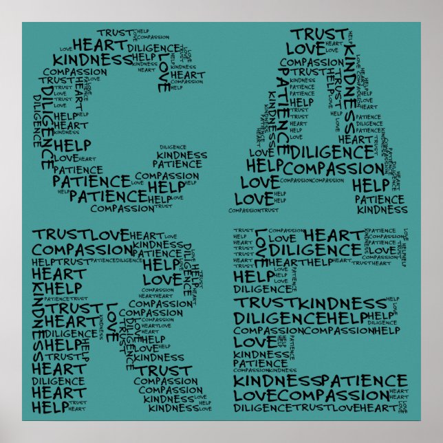 Hospice Workers ger en Caring-anda Poster (Framsidan)