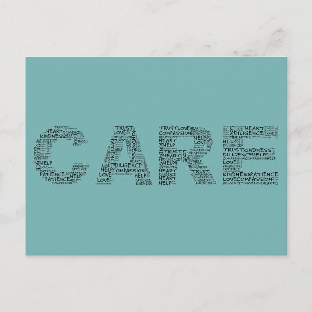 Hospice Workers ger en Caring-anda Vykort (Framsida)