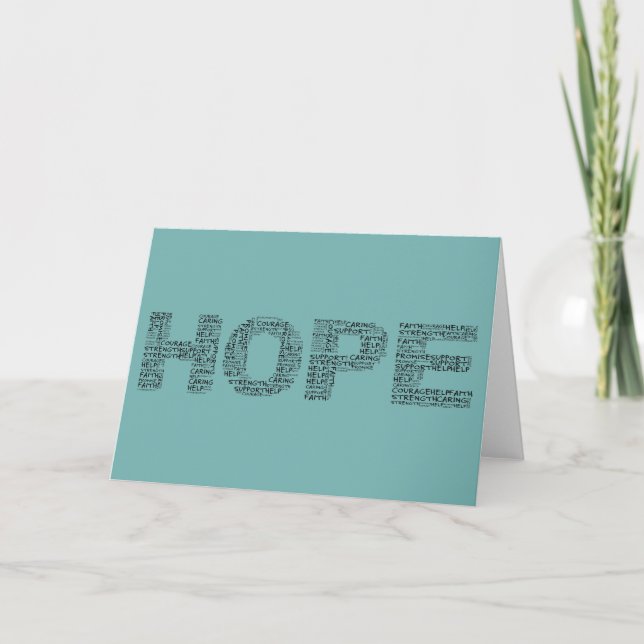 Hospice Workers ger hopp i en anda Kort (Framsida)