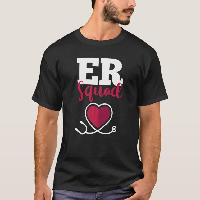 Hospital Nurse Crew Emergency Room Nursing RN ER S T Shirt (Framsida)