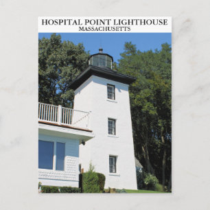 Hospital Point Lighthouse, Massachusetts Vykort