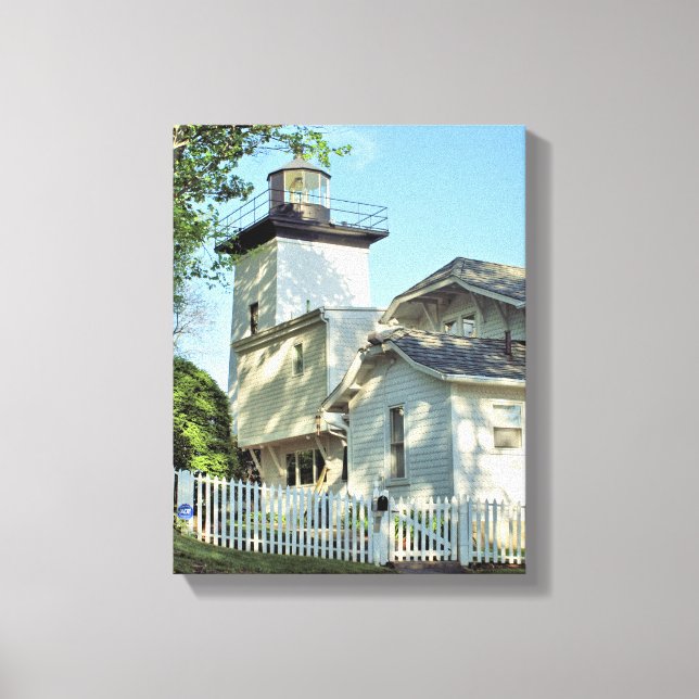 Hospital Point Lighthouse, MORSA Wrapped Canvas (Framsida)