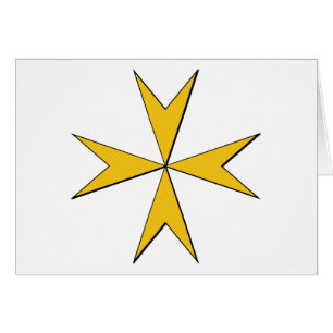 Hospitalers emblem (Malta) Hälsningskort
