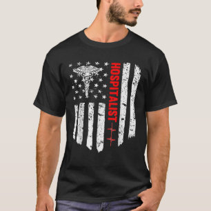 Hospitalist American Flagga Patriotic Medicine Gif T Shirt