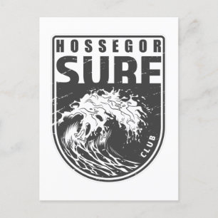Hossegor Surfa Klubb Frankrike Emblem Vykort