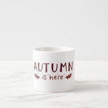 Höst är här Minimalistisk höst-mugg