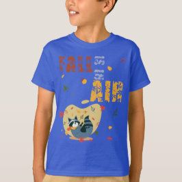 Höst är i luften med svängande tvättbjörn t shirt