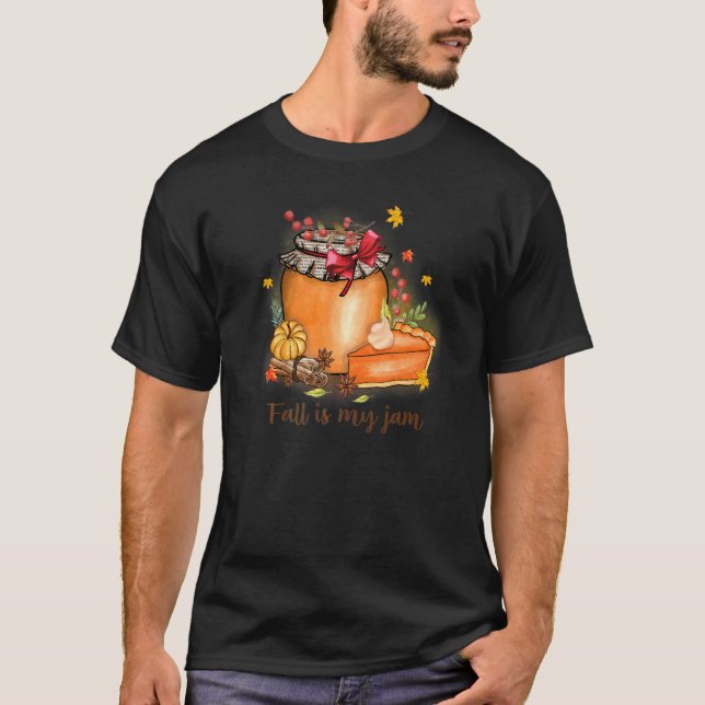 Höst Är I Min Jam Top Modenyckelord Höstpumpa T Shirt (Framsida)