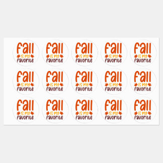 Höst är min favorit - mysig höst citat design klistermärke