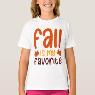 Höst är min favorit - mysig höst citat design t shirt