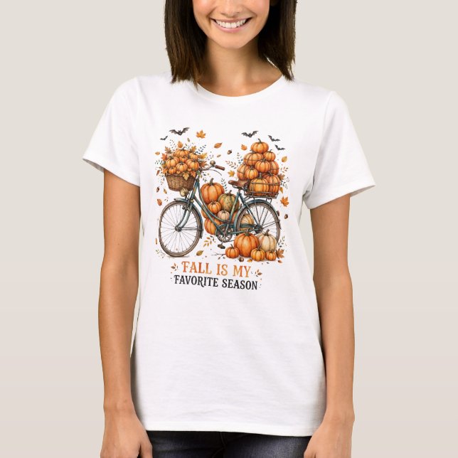 Höst är min favoritårstid Tröja Cykel  (Framsida)