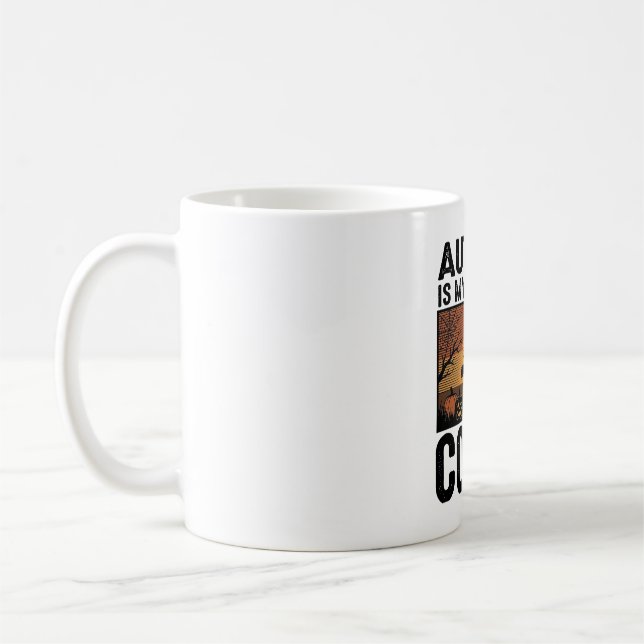 Höst är min favoritfärg Halloween-häxa design Kaffemugg (Vänster)