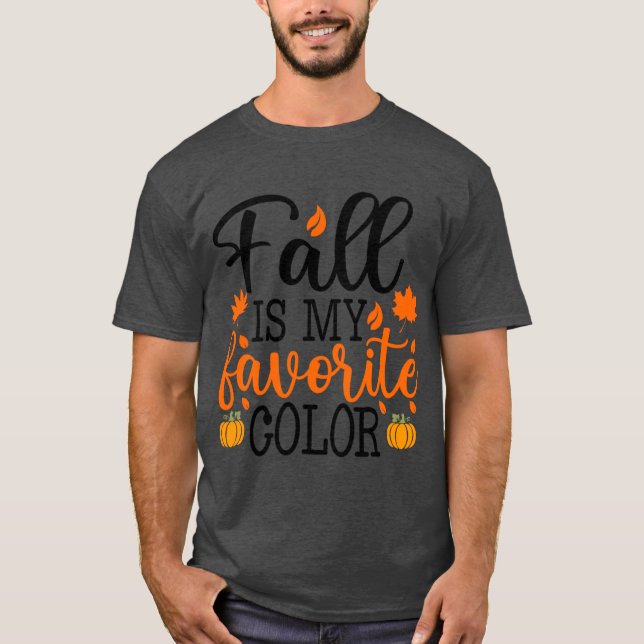 Höst är min favoritfärg Söt och enkel höst Tha T Shirt (Framsida)