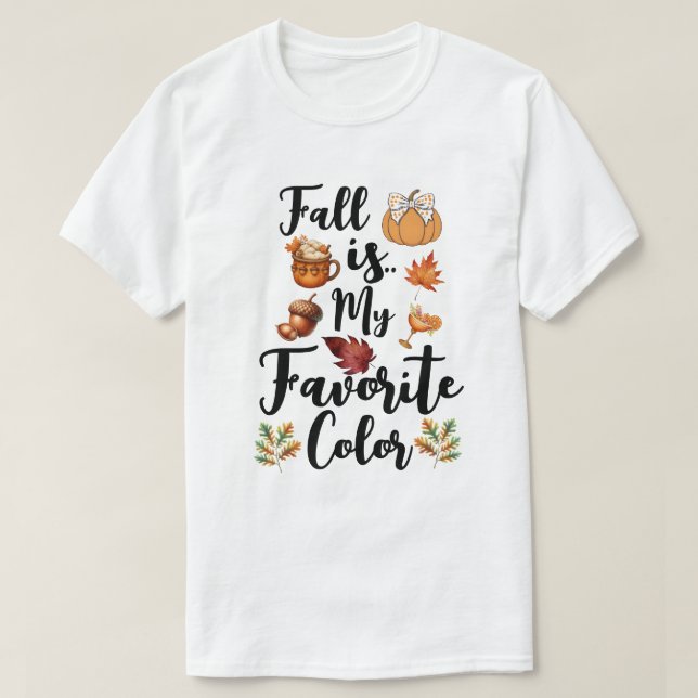 Höst är min favoritfärg t shirt (Design framsida)