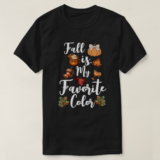 Höst är min favoritfärg t shirt (Design framsida)