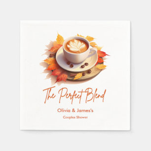 Höst Autumn Den Perfekta Blandningen Par Duschar Pappersservett