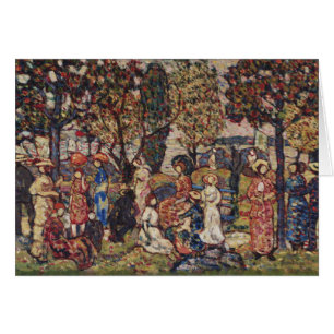 Höst av Maurice Prendergast, Vintage Fine Art Hälsningskort