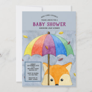 Höst Baby Baby Shower Inbjudan