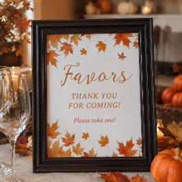 Höst Baby Shower Favor Poster
