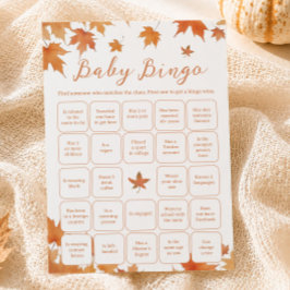 Höst Baby Shower Hitta Gäst Bingo Spelkort Inbjudningar